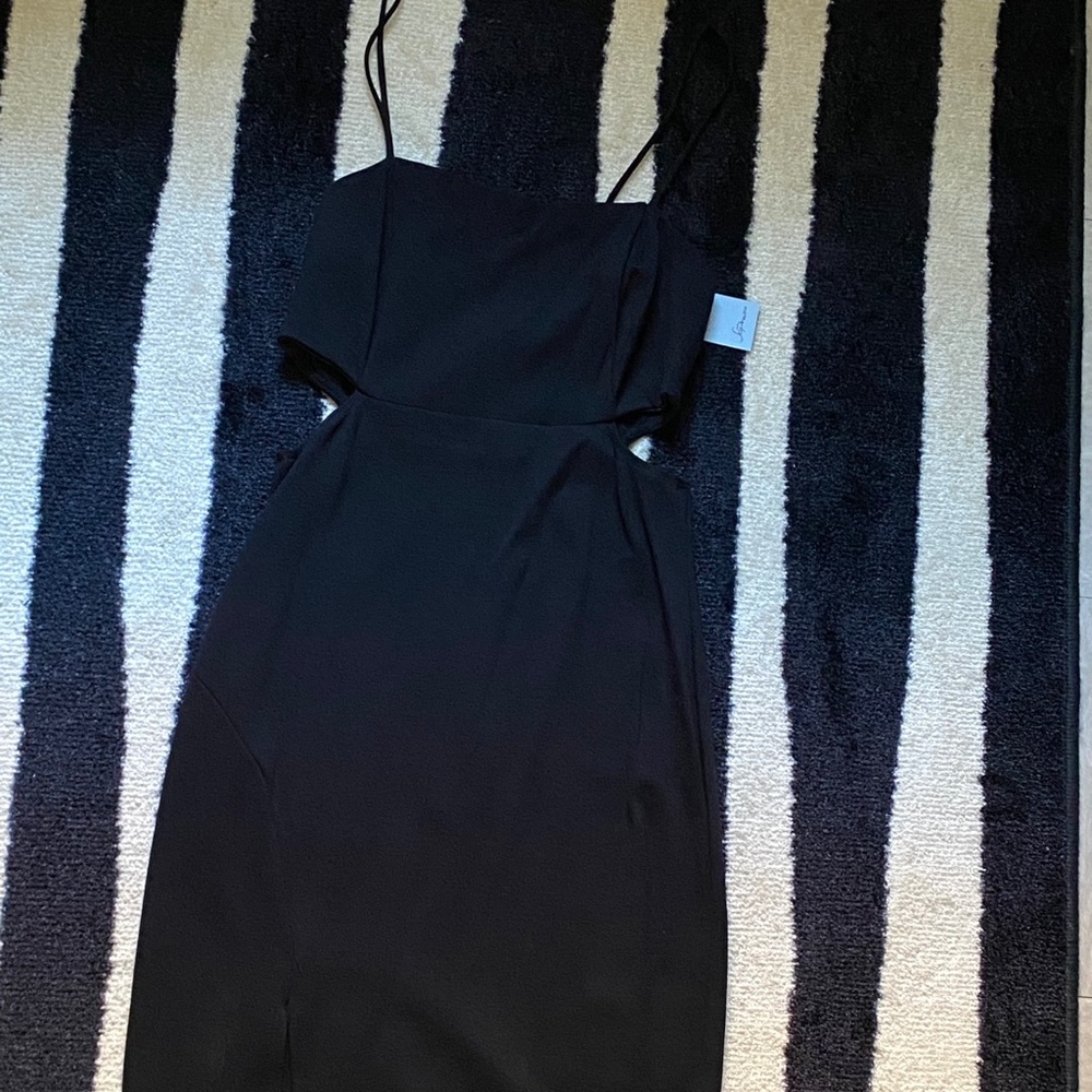 Strapless Bodycon black dress
